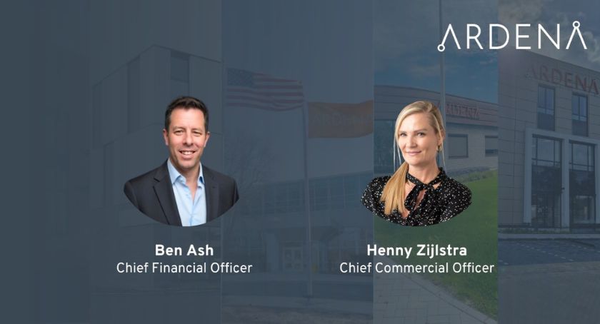 Ardena Adds Ben Ash as CFO, Henny Zijlstra as CCO